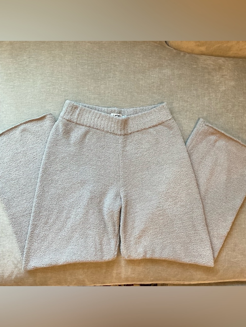UGG Cream Terry Knit Wide Leg Pants